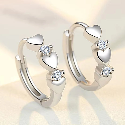 Heart Hoop Earrings